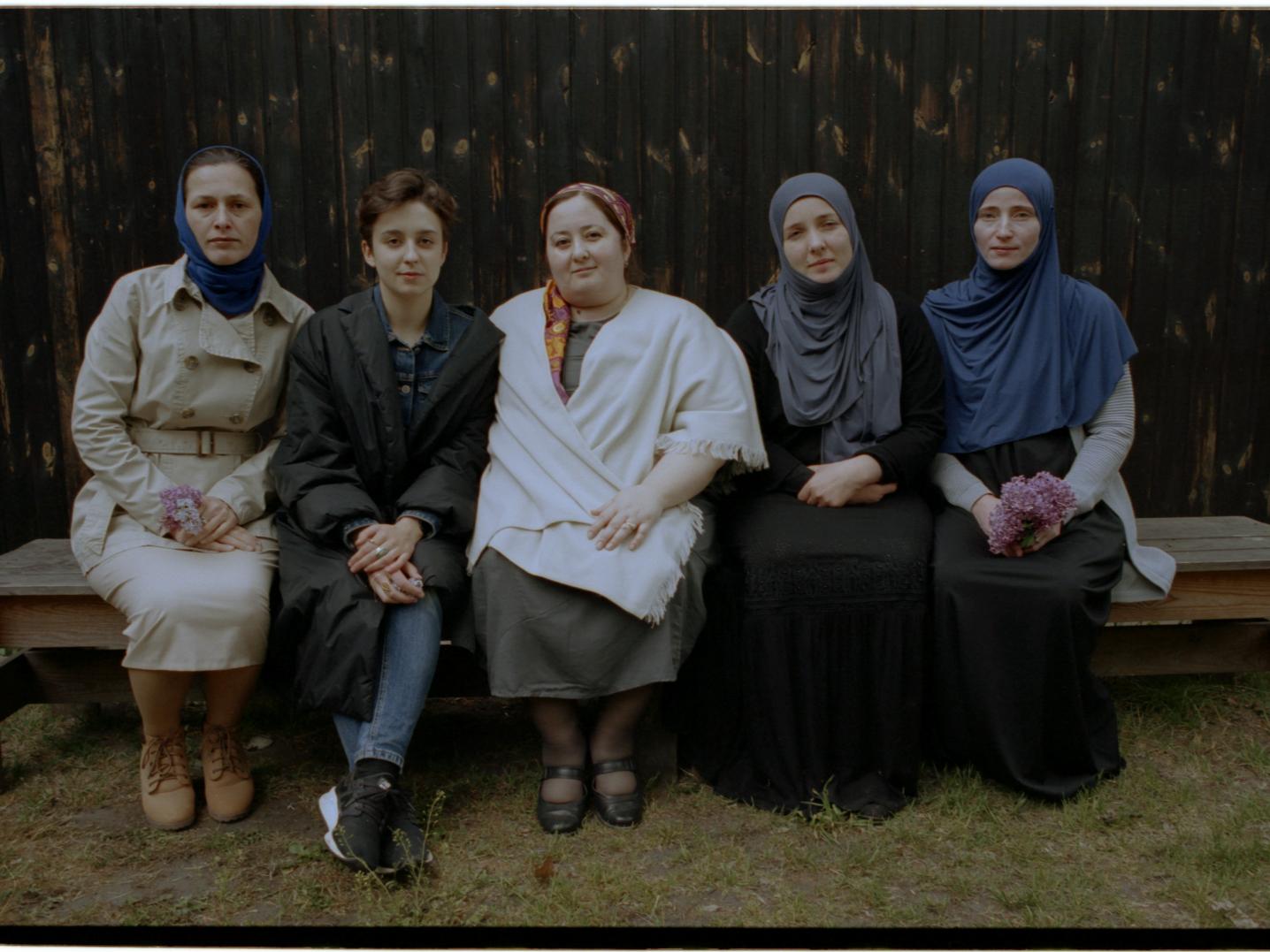 “Notebooks from Łuków”, from the left: Makka, Pamela, Zalina, Zaira, Liana.